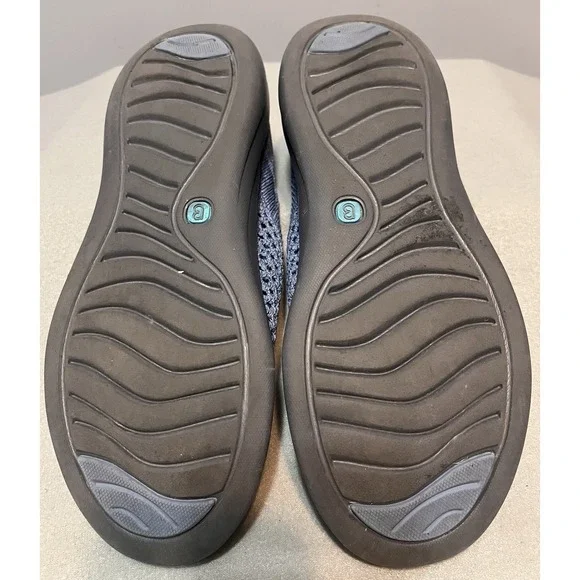 Bzees Charlie Knit Slip On Mesh Sneaker Comfort Flat Grandma Sporty‎ Blue 7.5 - Picture 9 of 11